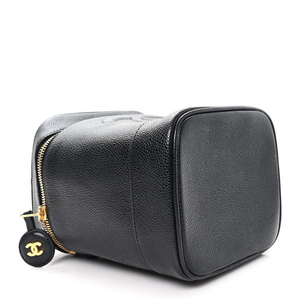 Chanel Caviar Vanity Cosmetic Case #255438C12B - Picture 4 of 8